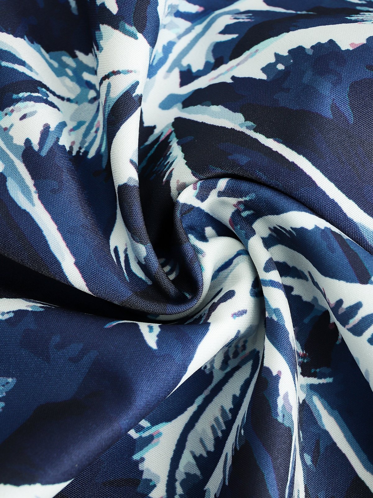 Hardaddy Men's Hawaiian Print Lapel Loose Chest Pocket Short Sleeve Fashion Aloha Shirt