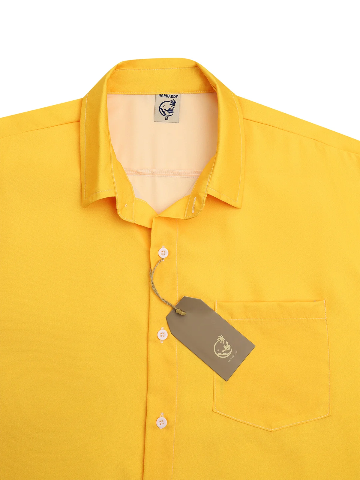 Hardaddy Cartoon Chest Pocket Short Sleeves Casual Shirt
