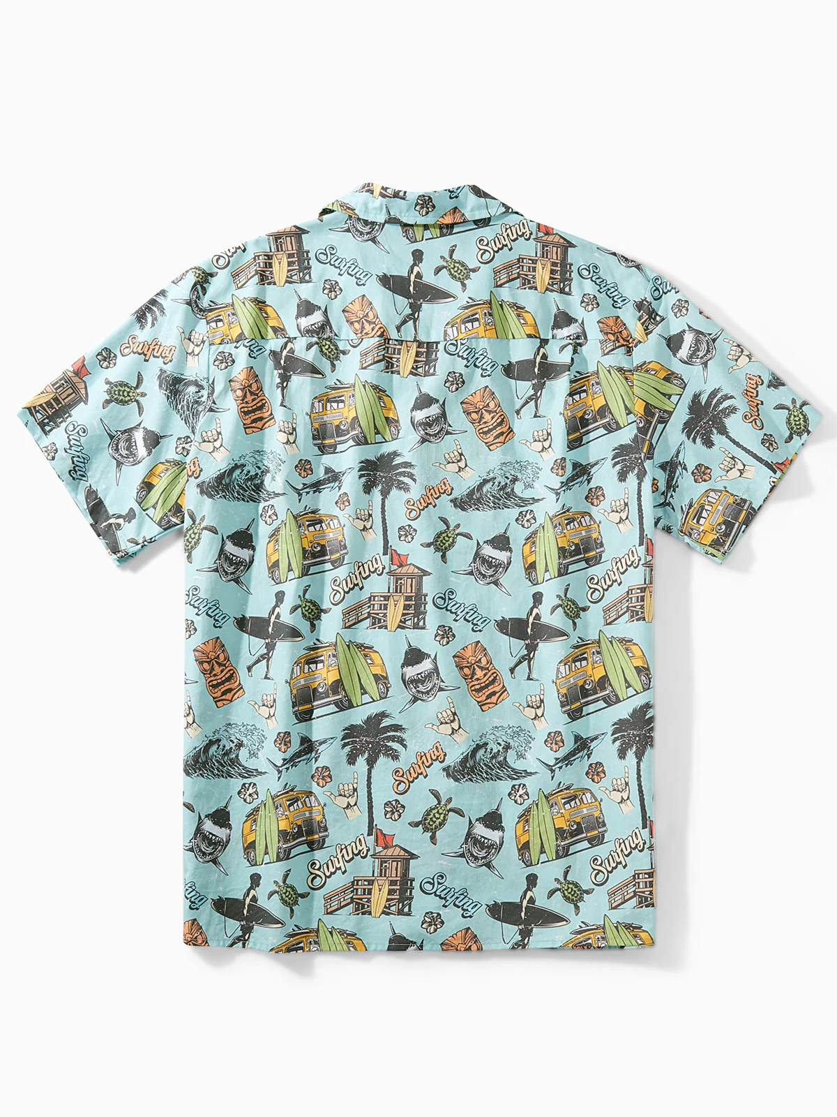 Hardaddy® Cotton Beach Surfing Chest Pocket Resort Shirt