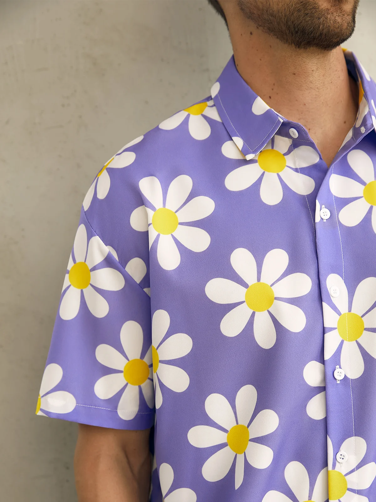 Hardaddy Floral Chest Pocket Short Sleeve Hawaiian Shirt