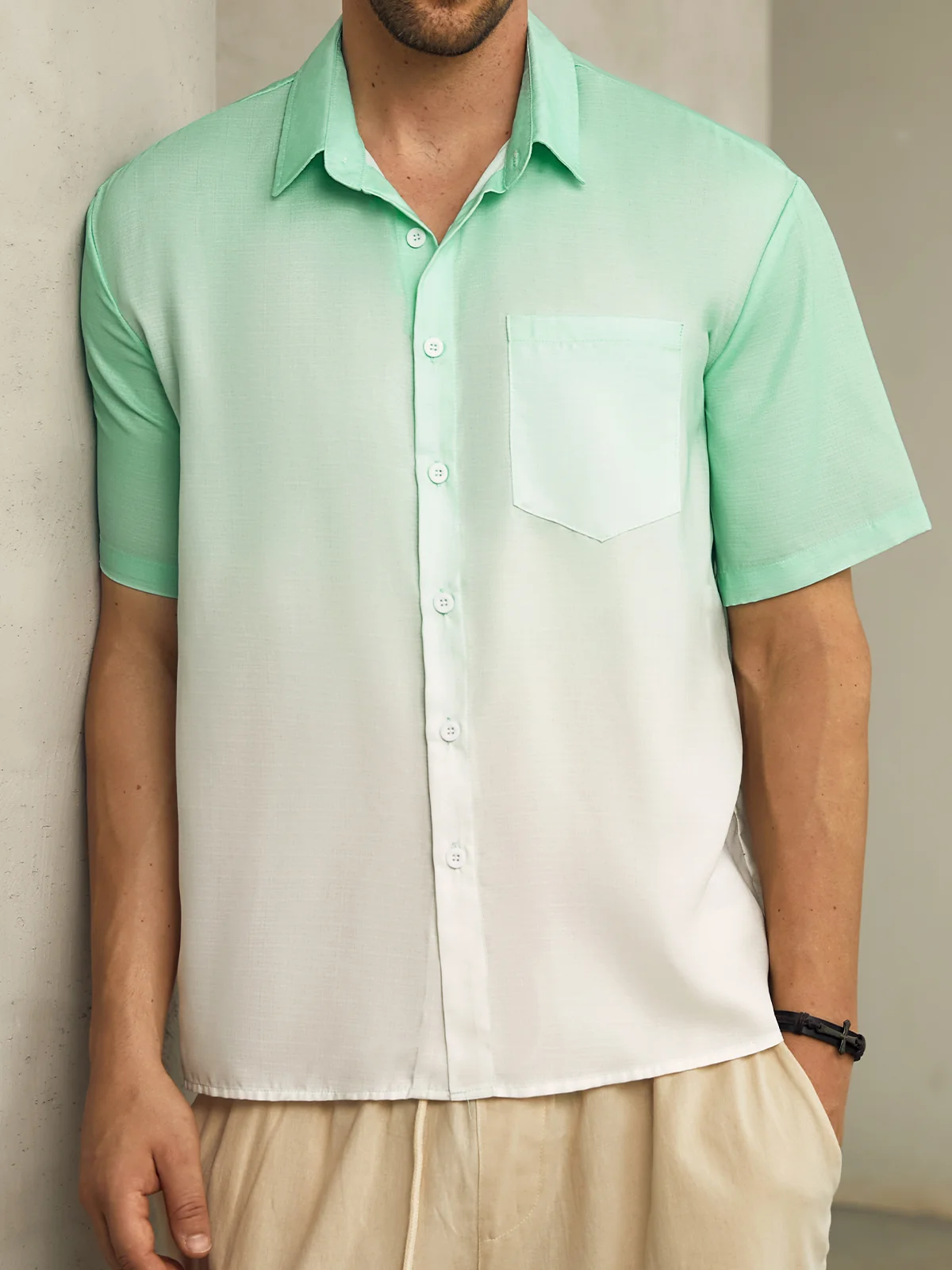 Hardaddy Gradient Color Short Sleeve Resort Shirt