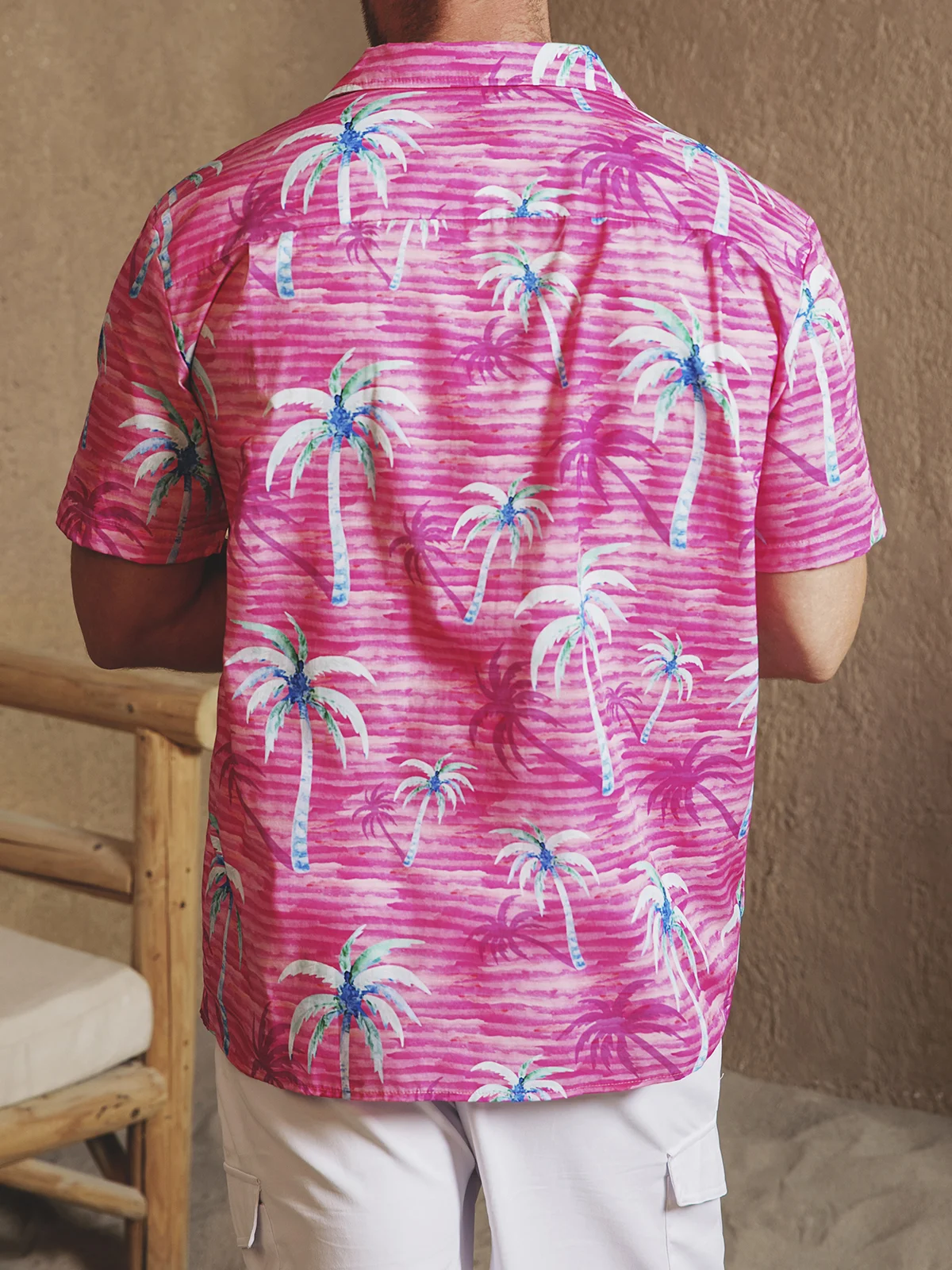 Hardaddy® Cotton Palm Tree Aloha Shirt