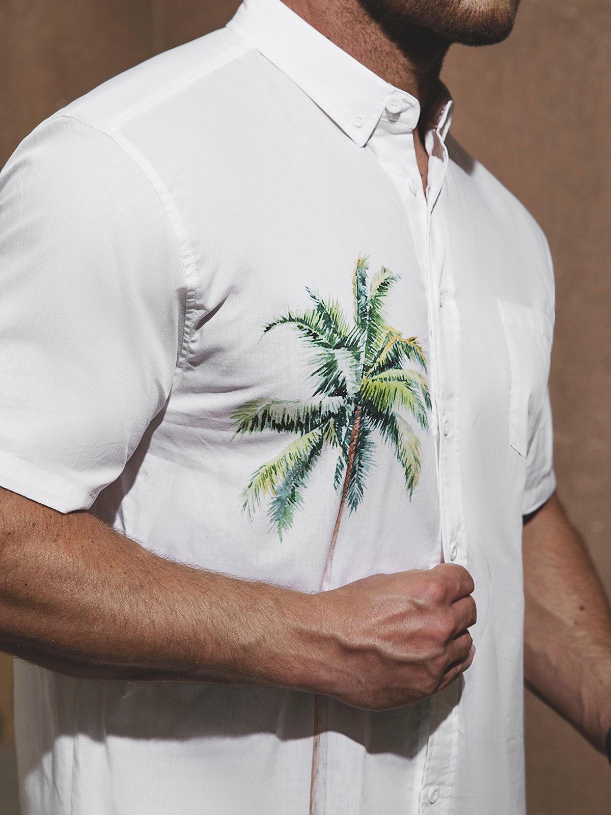 Hardaddy® Cotton Palm Tree Oxford Shirt