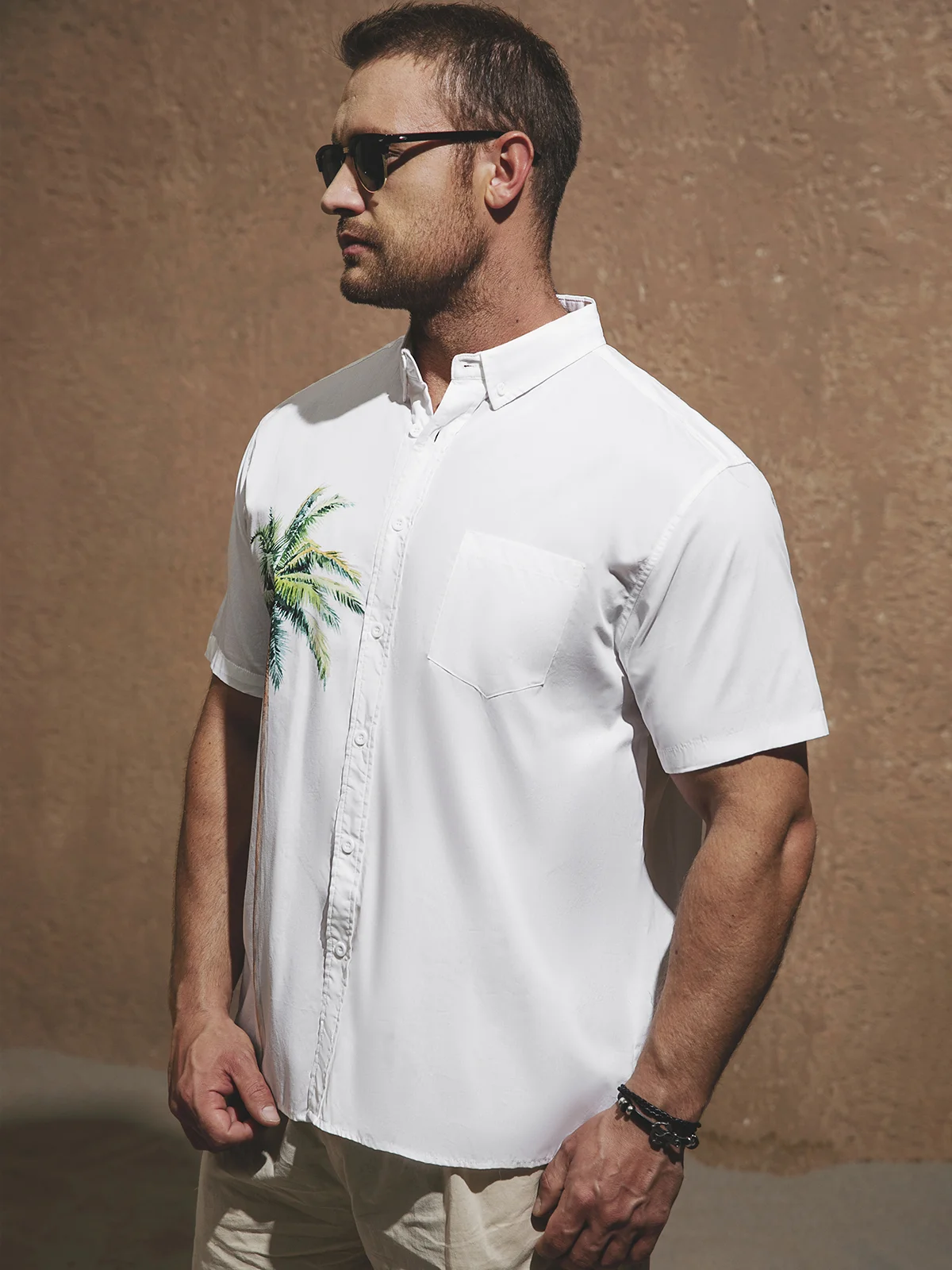 Hardaddy® Cotton Palm Tree Oxford Shirt
