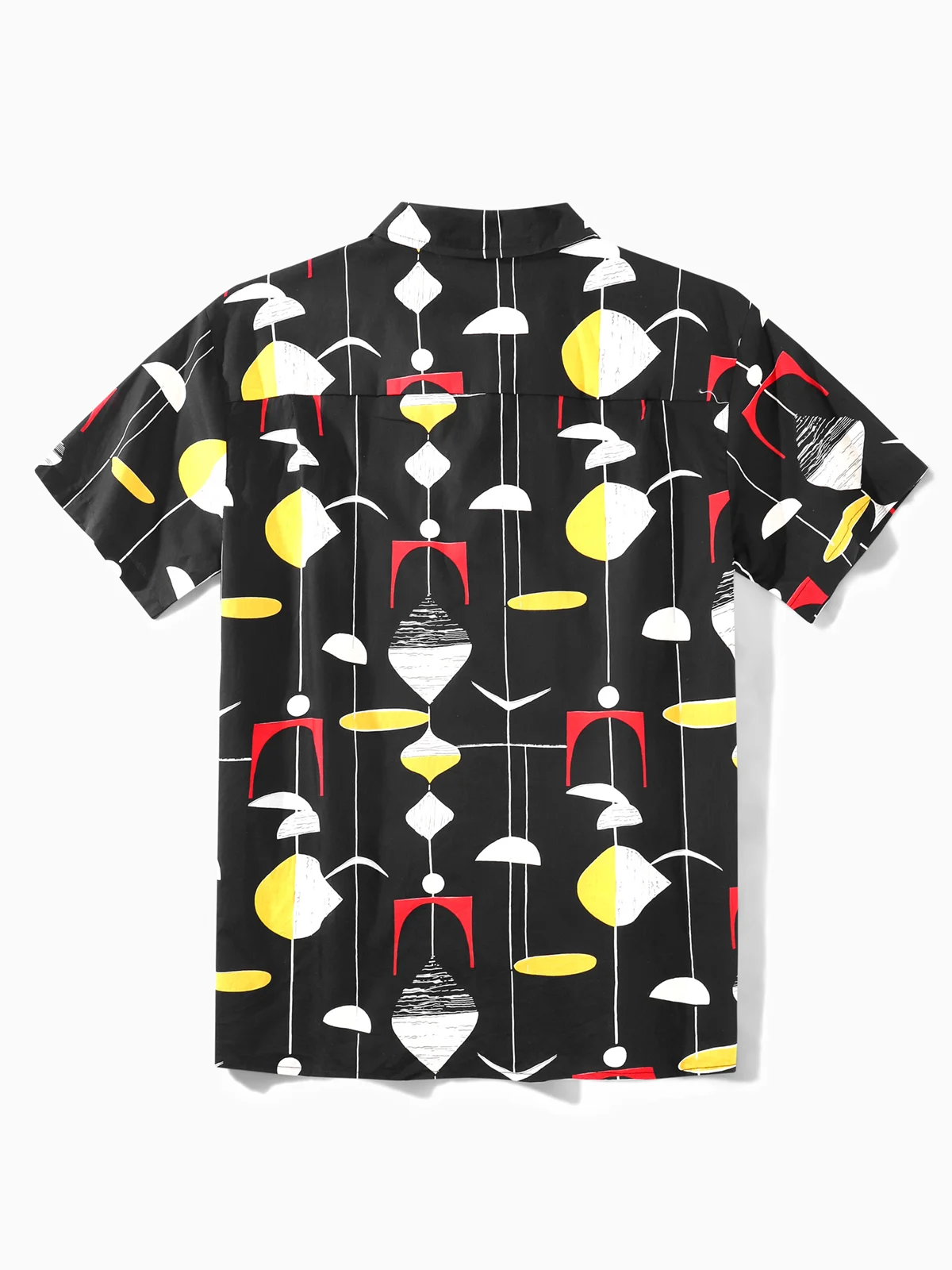 Hardaddy® Cotton Mid-Century Geo Pattern Aloha Shirt