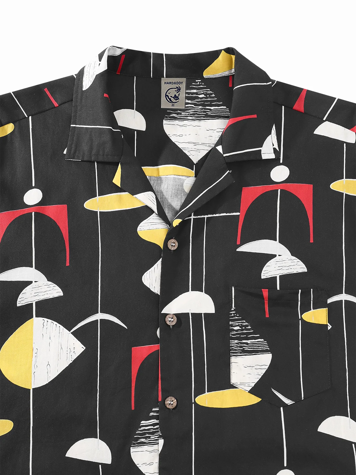 Hardaddy® Cotton Mid-Century Geo Pattern Aloha Shirt