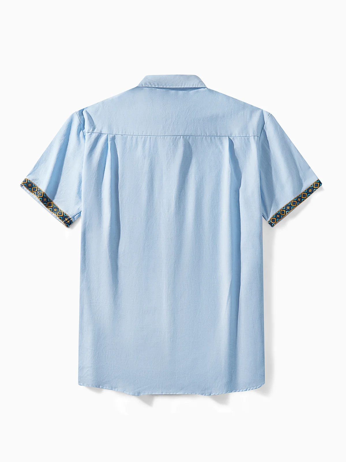 Hardaddy Cotton Geometric Contrast Resort Shirt