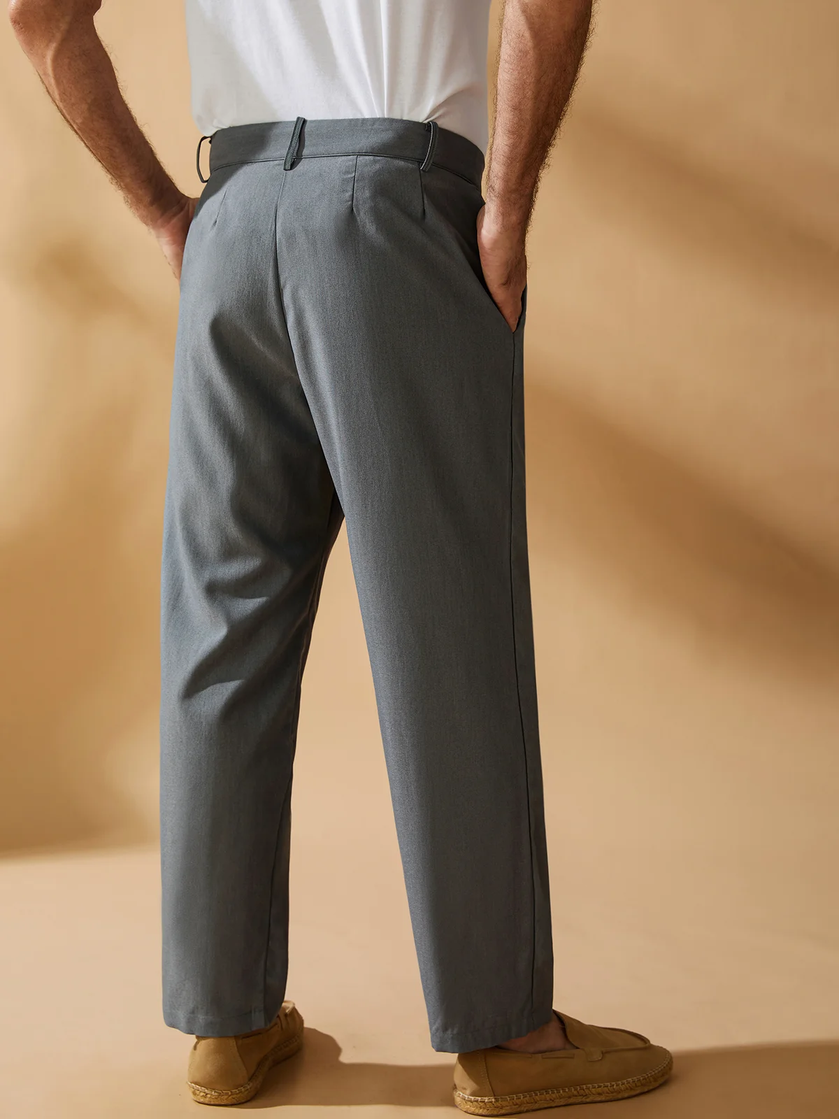 Hardaddy Plain Relaxed Flat-front Pants