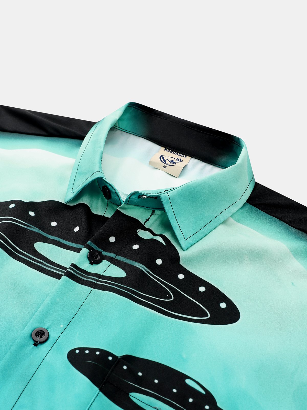 Hardaddy  Alien Chest Pocket Short Sleeve Shirt