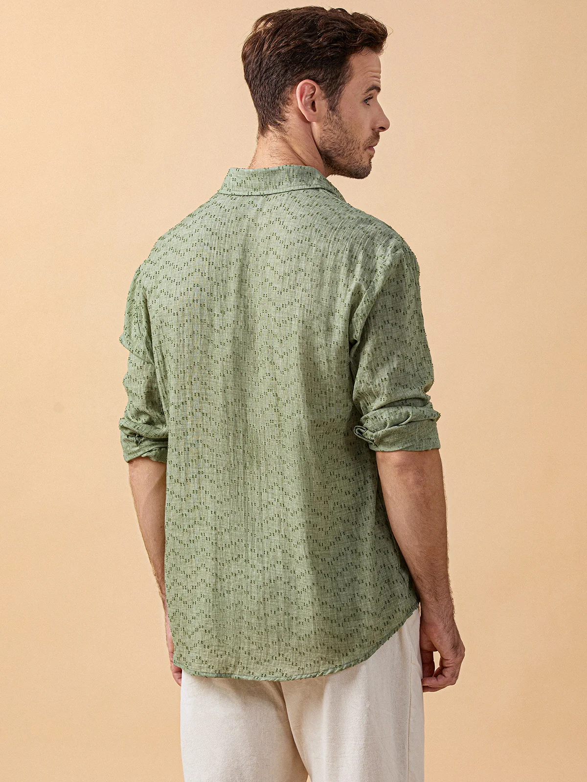 Hardaddy Cotton Chest Pocket Long Sleeve Casual Shirt
