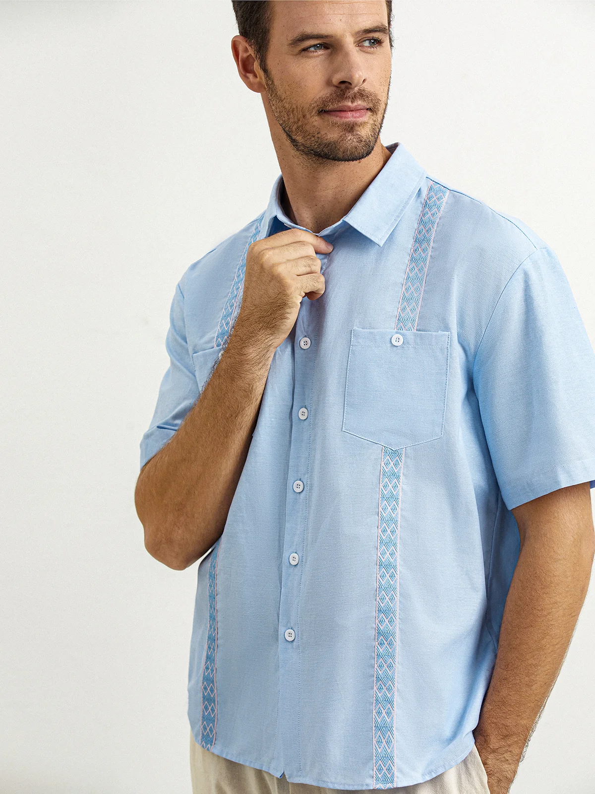 Hardaddy® Cotton Ribbon Guayabera Shirt