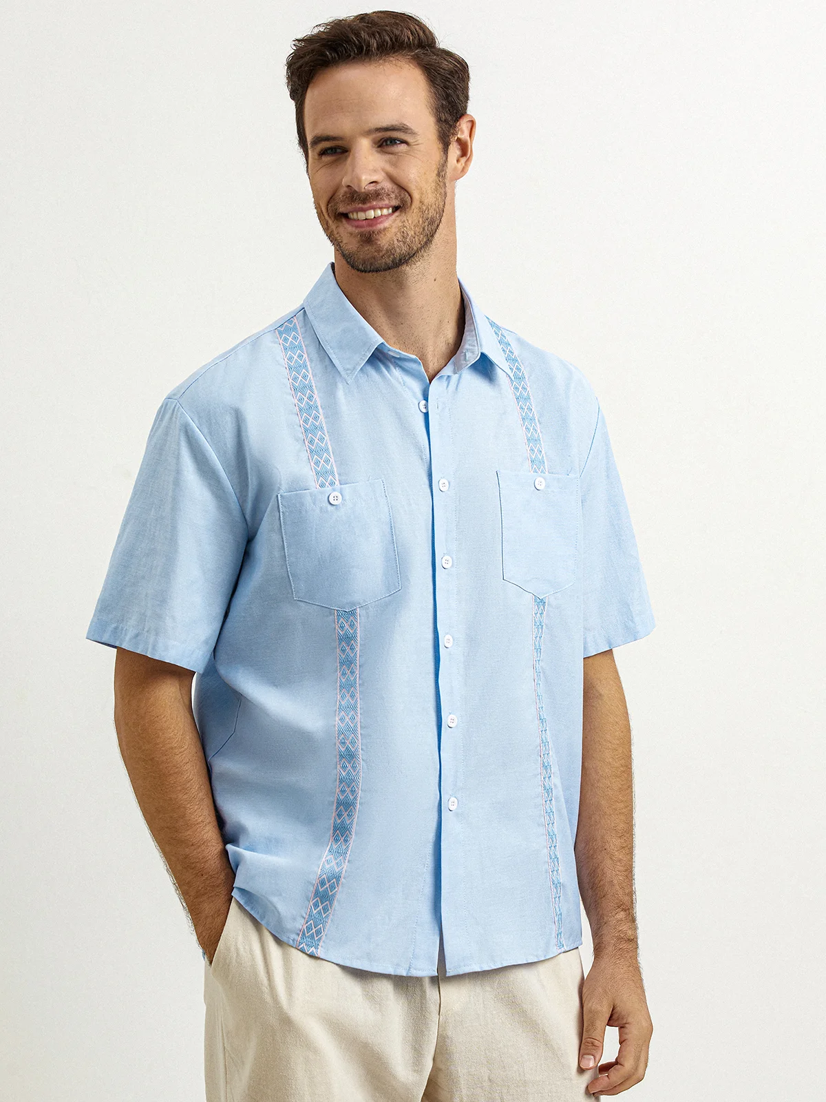 Hardaddy® Cotton Ribbon Guayabera Shirt