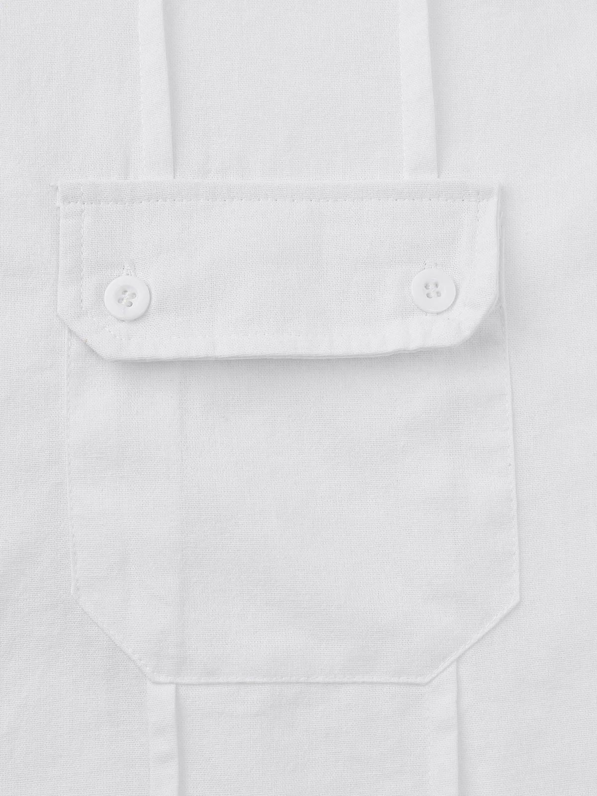 Hardaddy Geometric Stripes Contrast Color Chest Pocket Short Sleeve Casual Shirt
