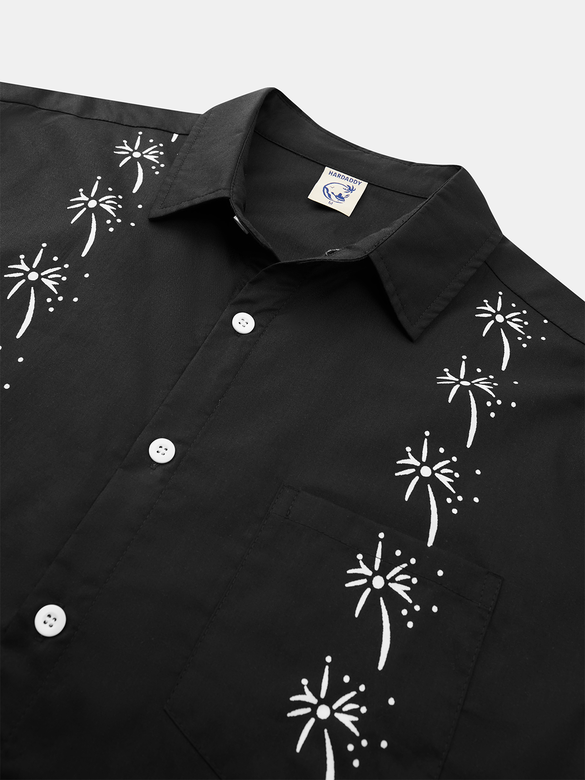 Hardaddy® Cotton Palm Tree Guayabera Shirt