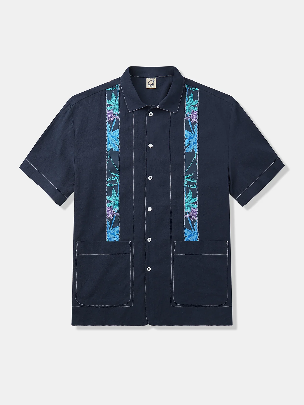 Hardaddy Cotton Printed Short Sleeve Cigar Shirt