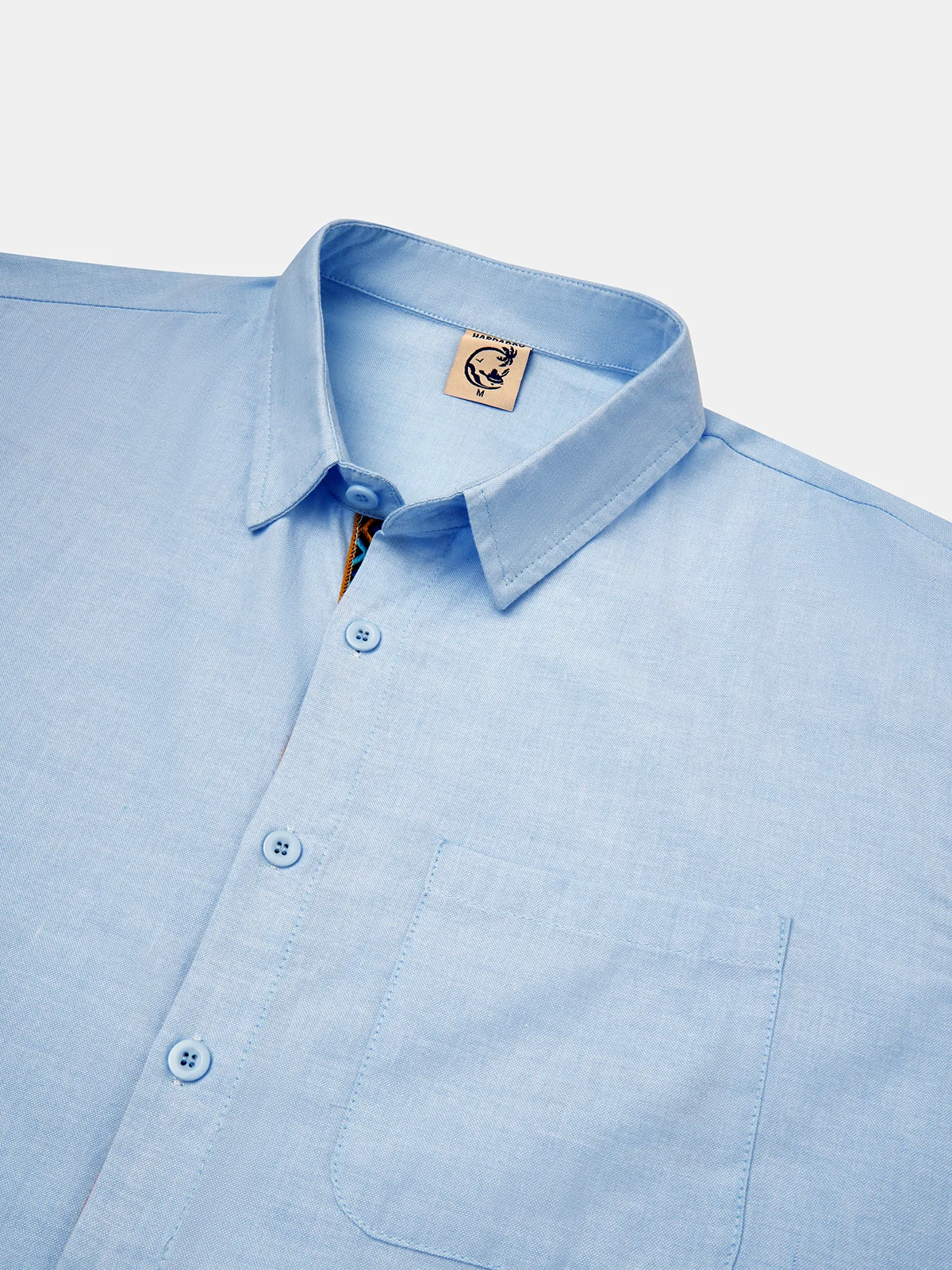 Hardaddy Cotton Geometric Contrast Resort Shirt