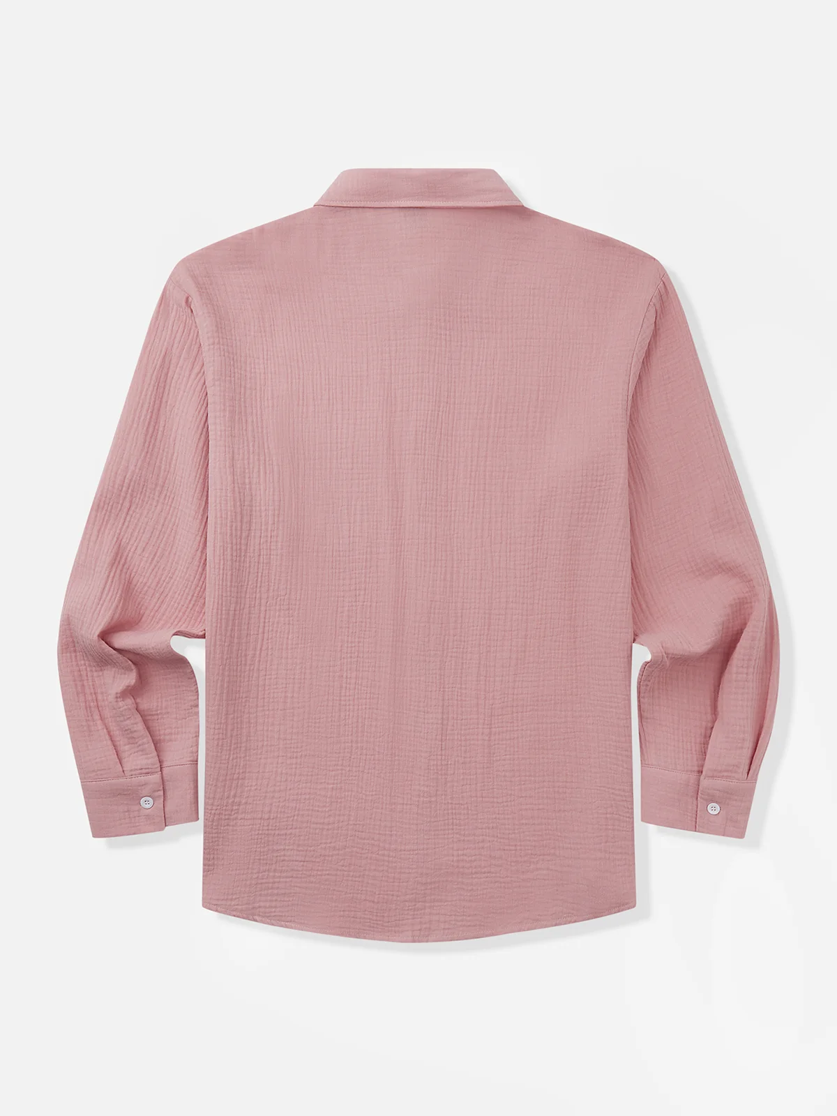 Hardaddy Cotton Plain Chest Pocket Long Sleeve Casual Shirt