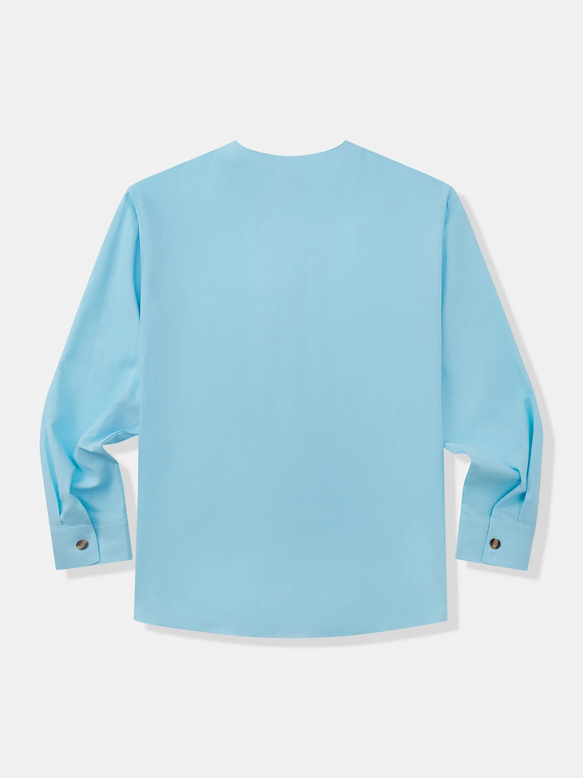 Hardaddy Cotton Plain Long Sleeve Casual Shirt