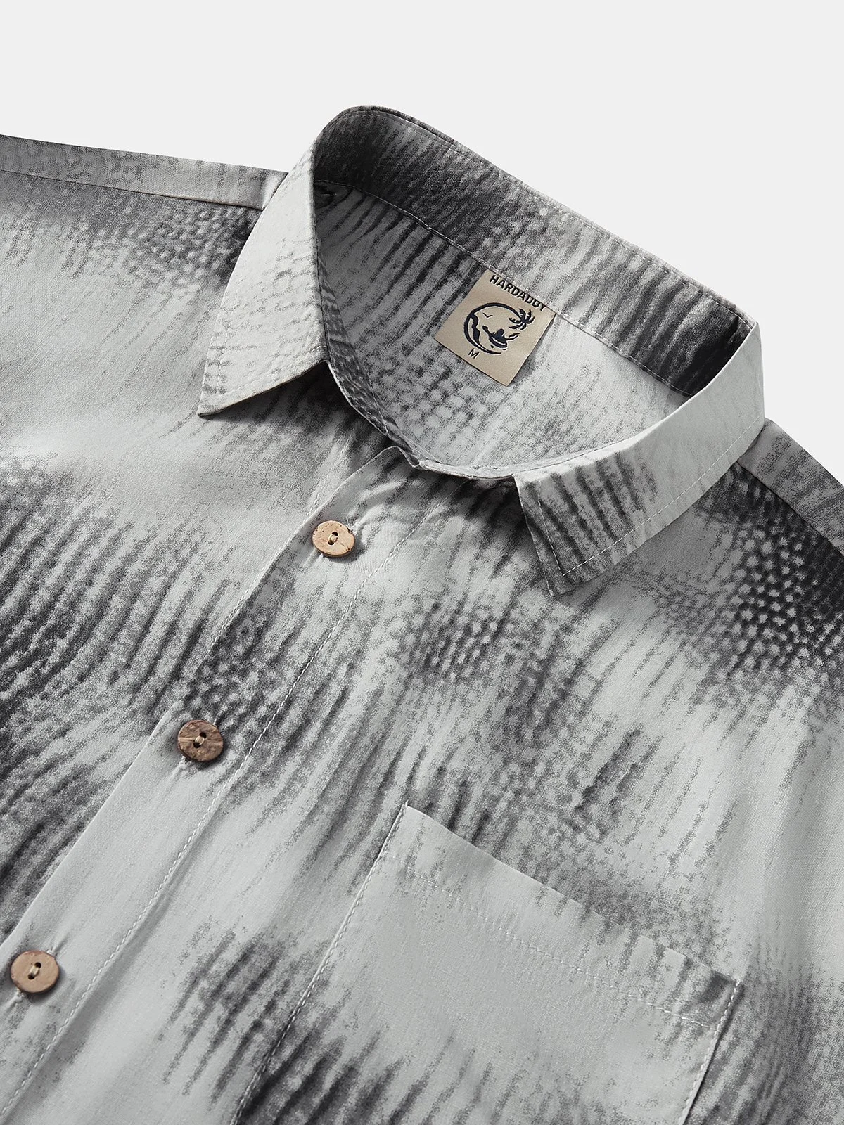 Hardaddy Abstract Pattern Casual Aloha Shirt