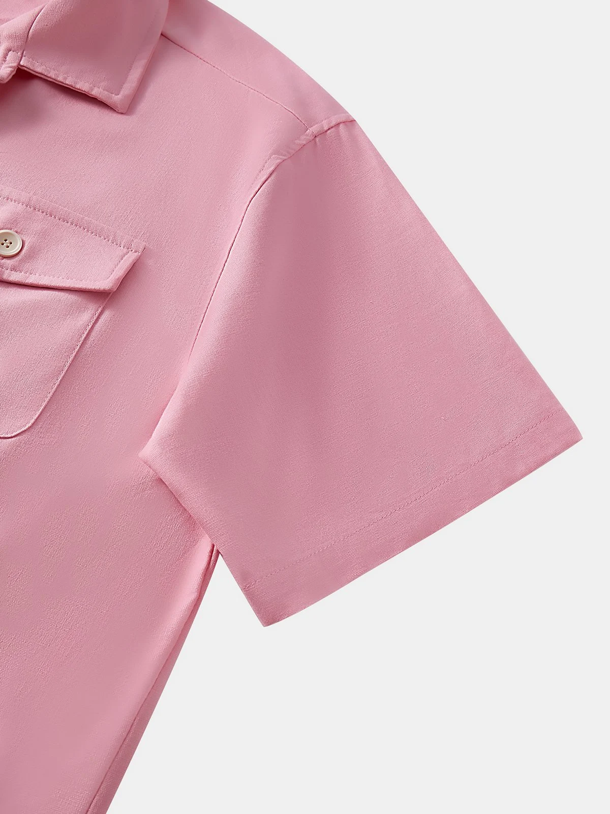 Hardaddy® Cotton Plain Flap Pockets Short Sleeve Casual Shirt