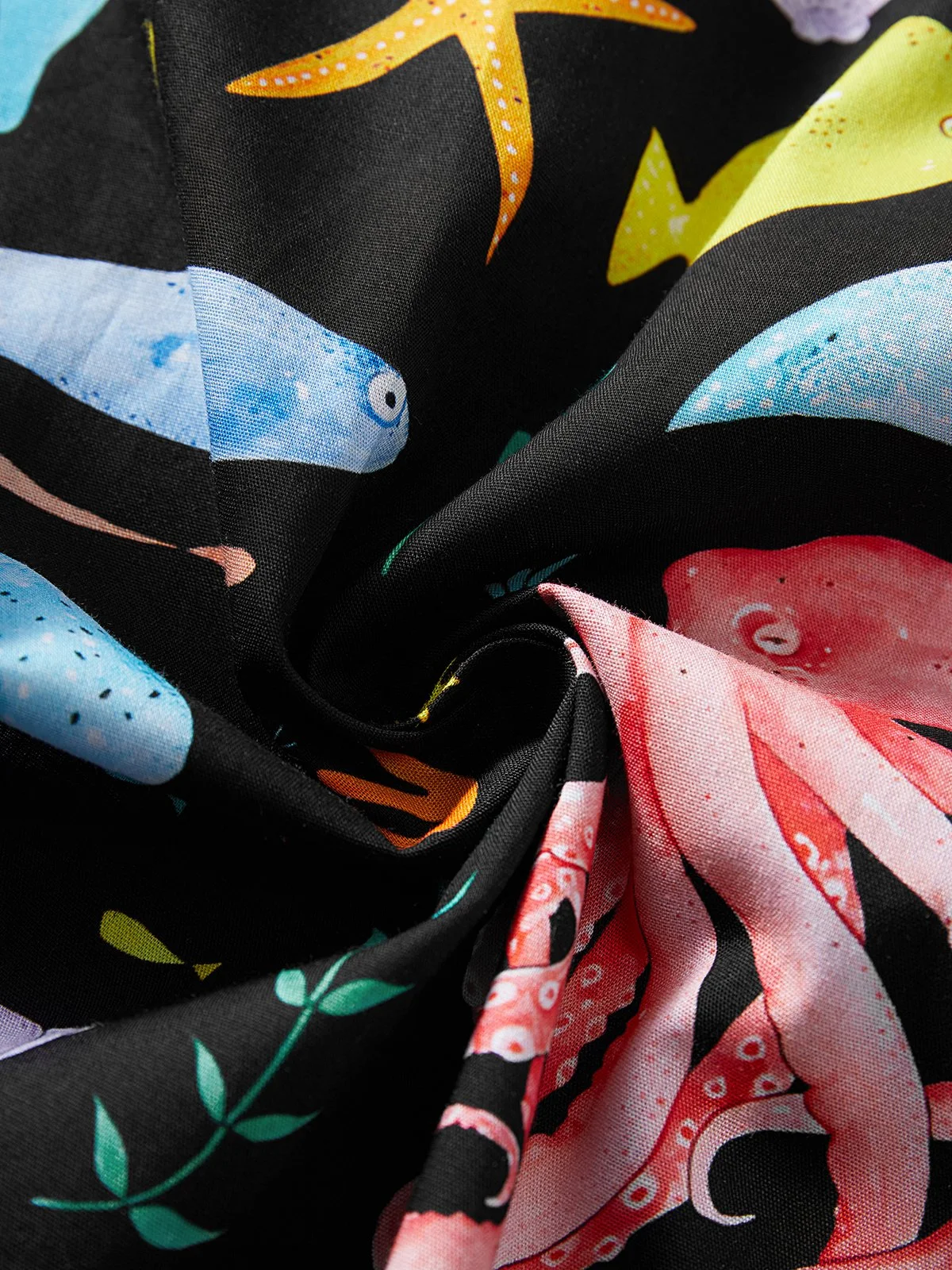 Hardaddy® Cotton Marine Life Aloha Shirt