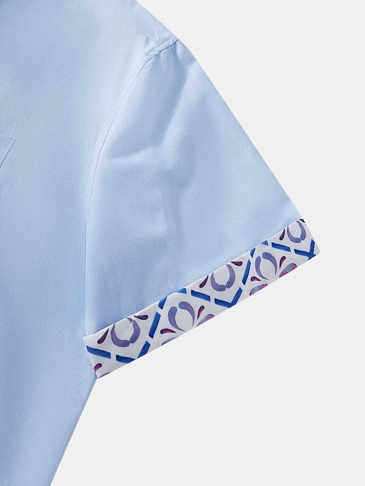 Hardaddy® Cotton Geometric Contrast Resort Shirt