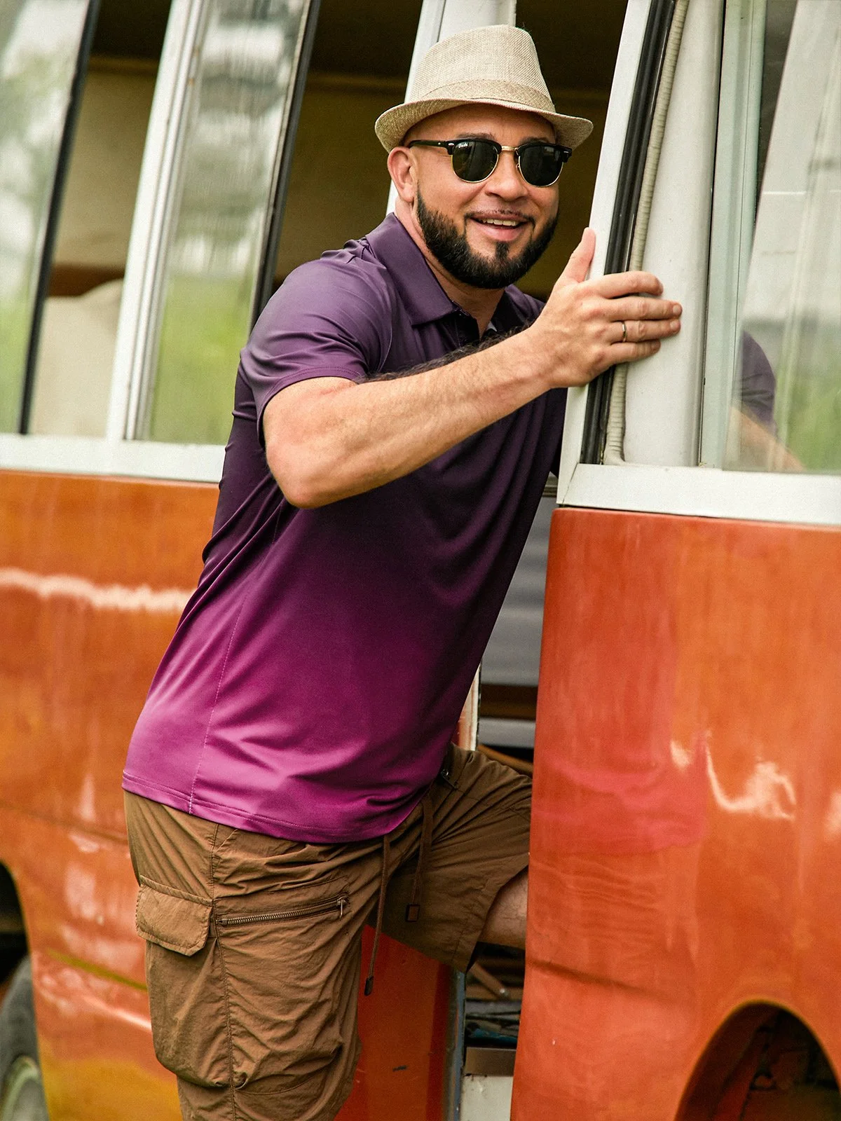Hardaddy Moisture-wicking Golf Polo Gradient Color