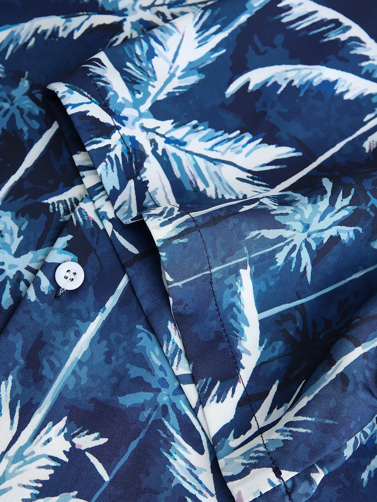Hardaddy Men's Hawaiian Print Lapel Loose Chest Pocket Short Sleeve Fashion Aloha Shirt