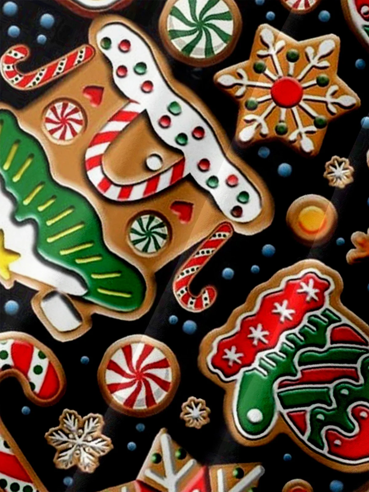 Mens Christmas Events Print Front Buttons Soft Breathable Chest Pocket Casual Hawaiian Shirt