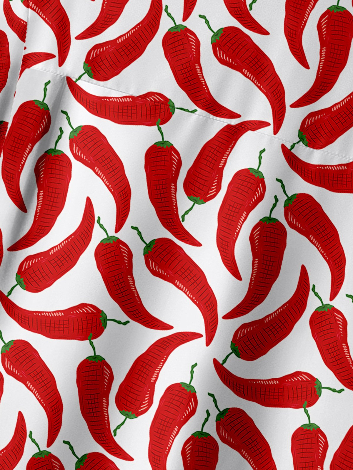 Hardaddy Cinco De Mayo Chili Pepper Chest Pocket Short Sleeve Shirt