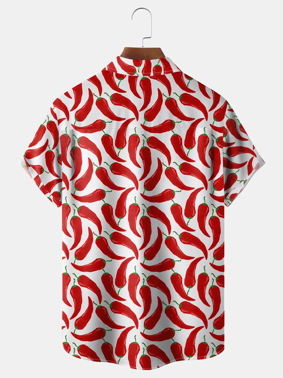 Hardaddy Cinco De Mayo Chili Pepper Chest Pocket Short Sleeve Shirt