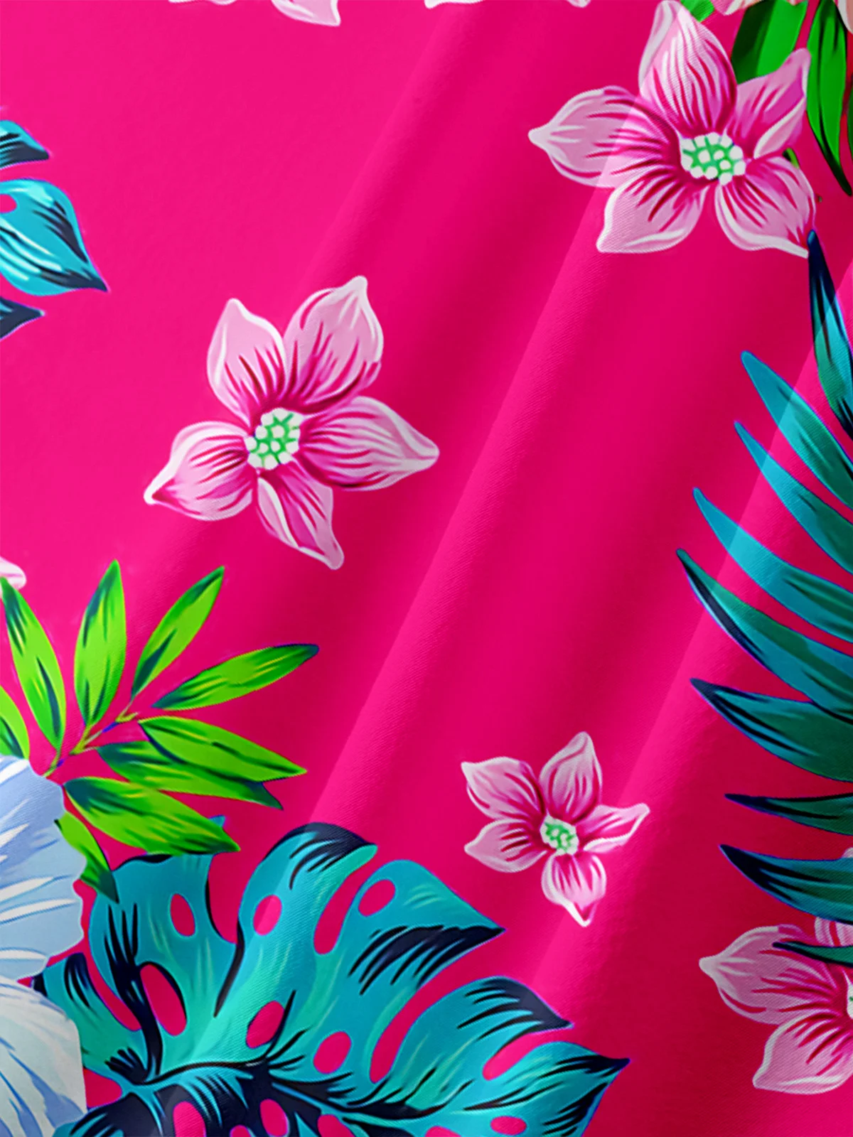 Hardaddy Floral Chest Pocket Short Sleeve Hawaiian Shirt