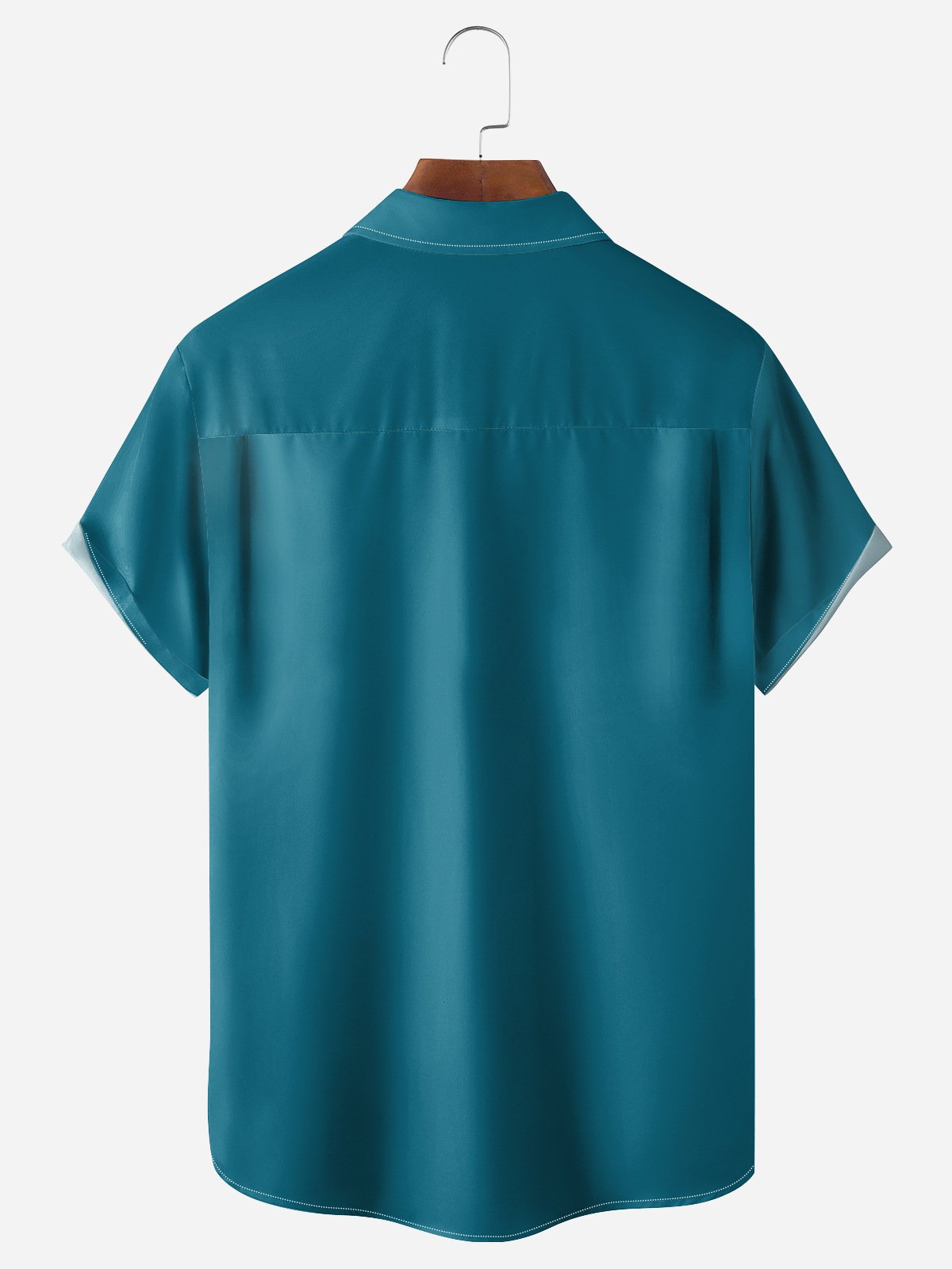 Hardaddy BBQ Pig Cooker Chest Pocket Short Sleeve Casual Shirt