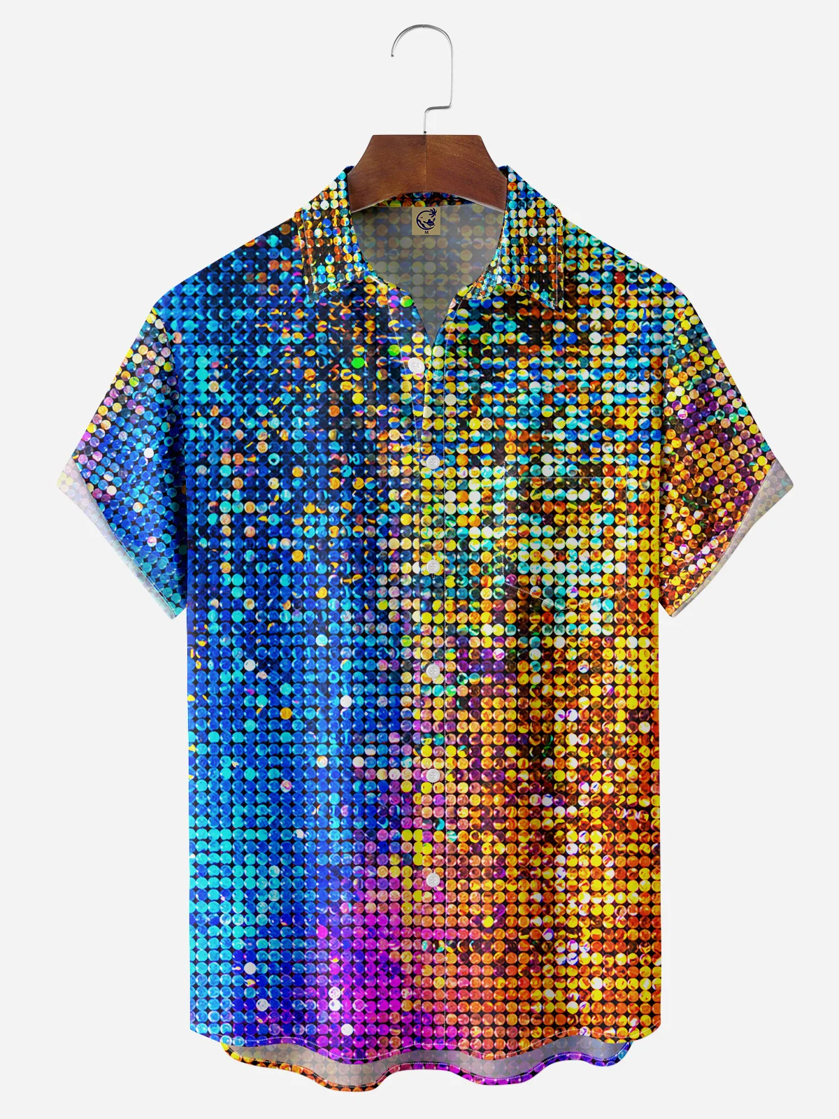 Disco Phenomenon Chest Pocket Short Sleeve Disco Shirt