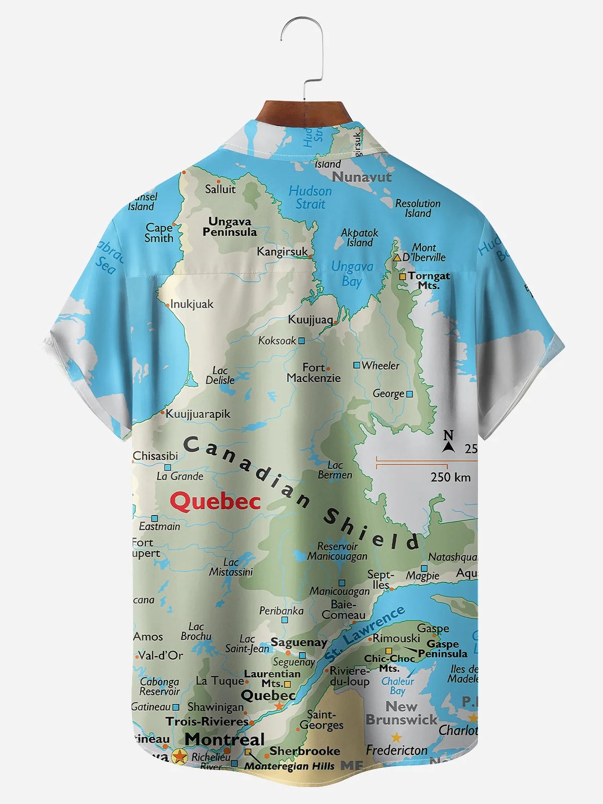 Hardaddy Canada Day Chest Pocket Short Sleeve Casual Shirt
