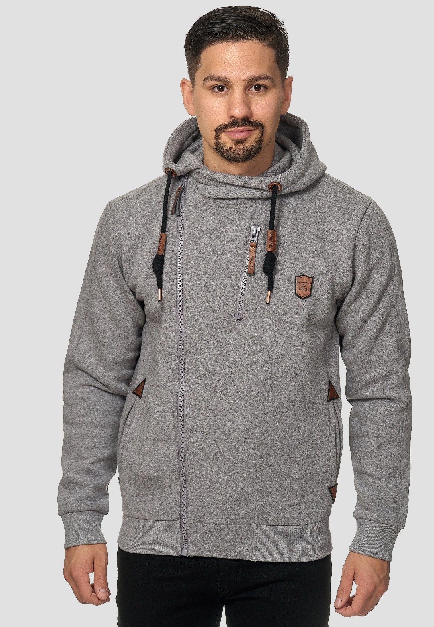Cotton-Blend Zip-up Sweatshirts