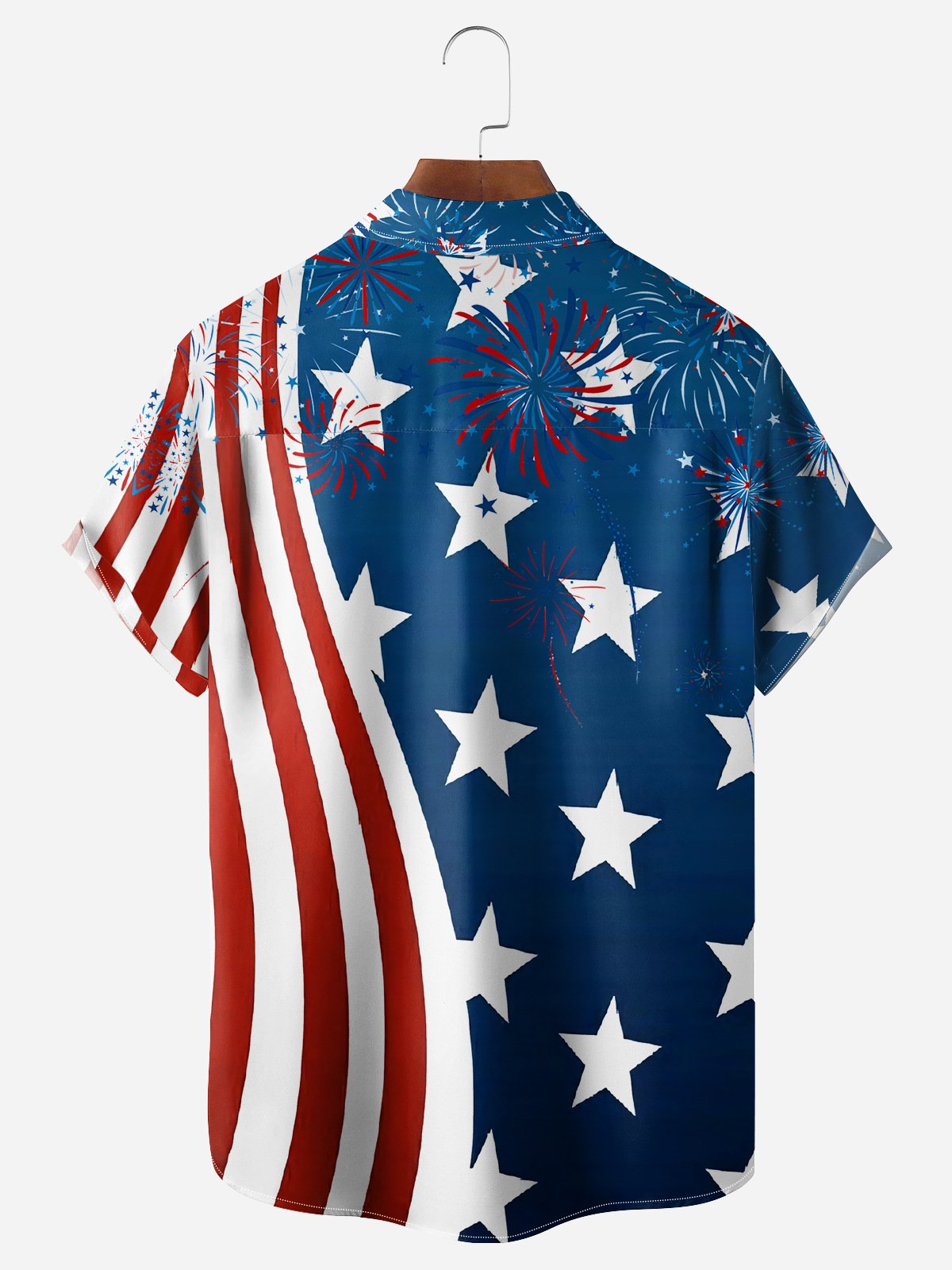 Hardaddy Rooster Chest Pocket Short Sleeve Casual Shirt