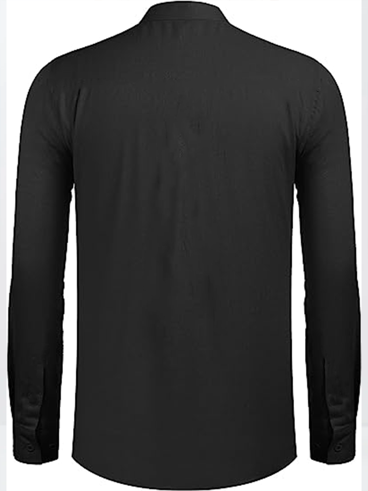 Hardaddy Cotton Coconut Tree Embroidered Long Sleeve Casual Shirt