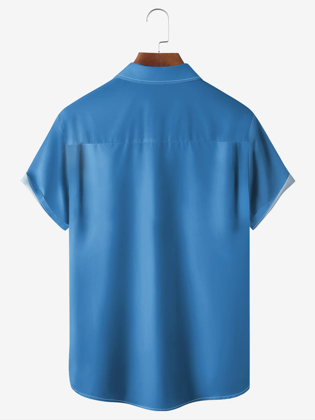 Hardaddy Slogan Coconut Tree Chest Pocket Short Sleeve Bowling Shirt