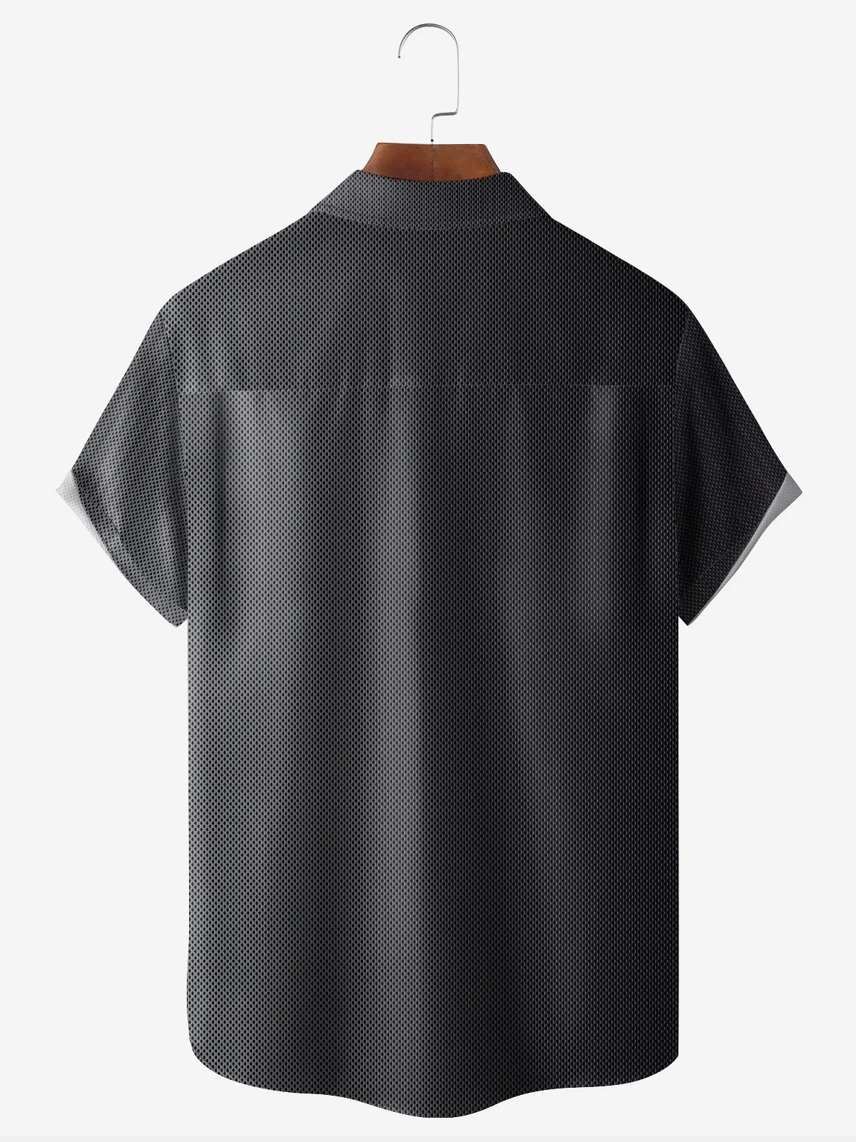 Hardaddy Gradient Color Chest Pocket Short Sleeve Casual Shirt