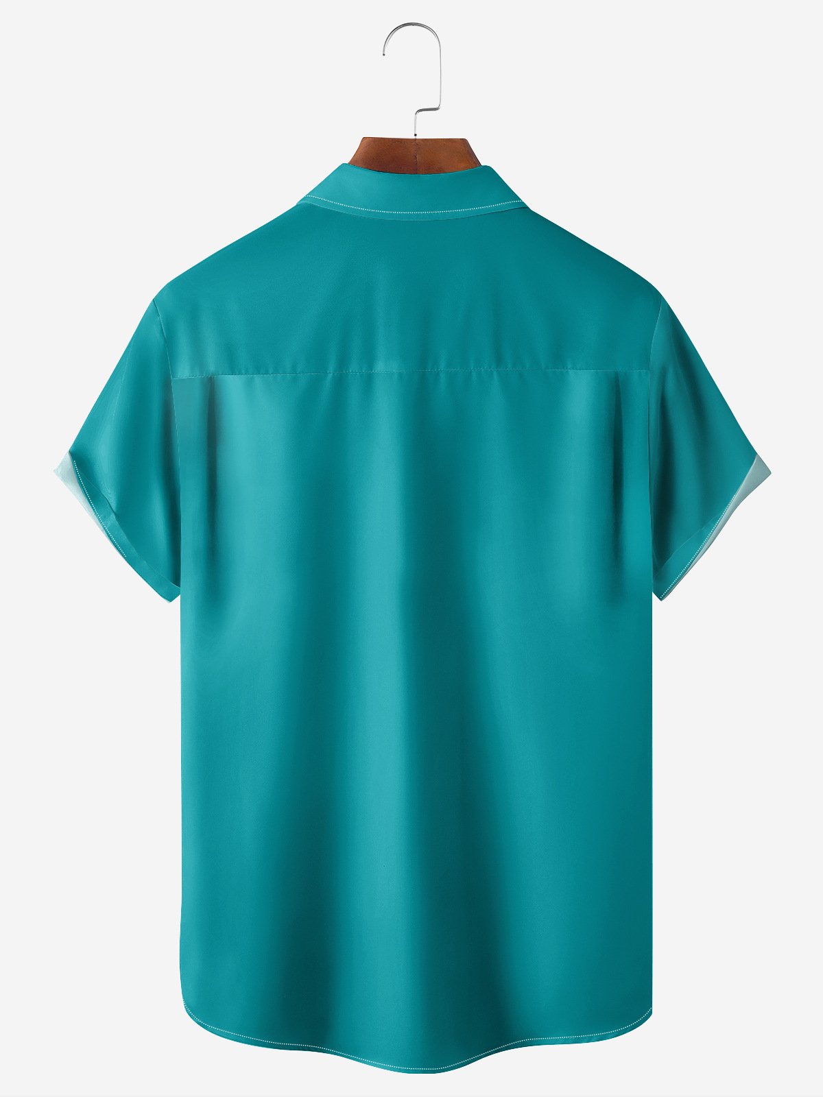 Hardaddy Medieval Geometry Chest Pocket Short Sleeve Bowling Shirt