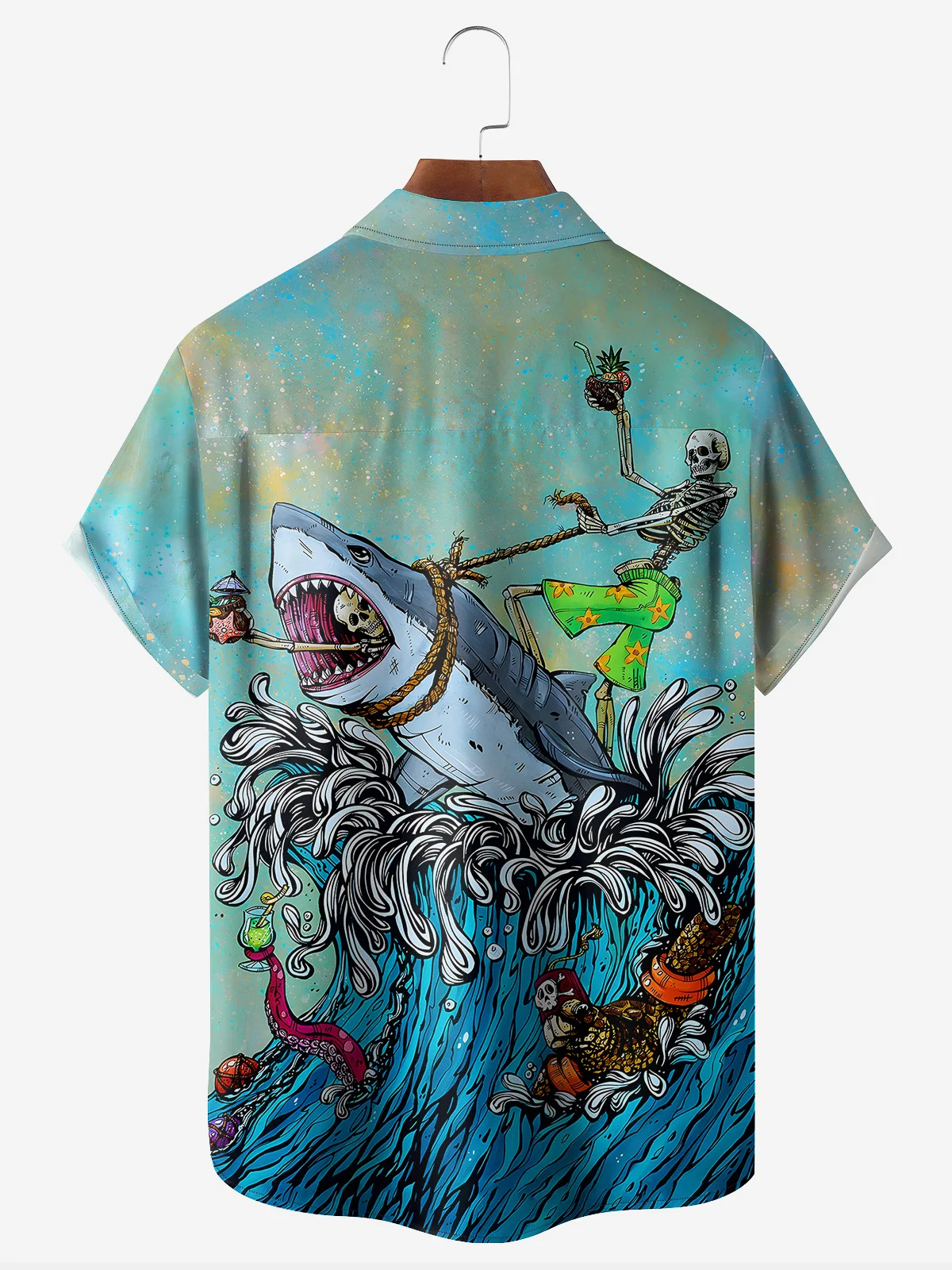Great White Wave Shirt By David Lozeau