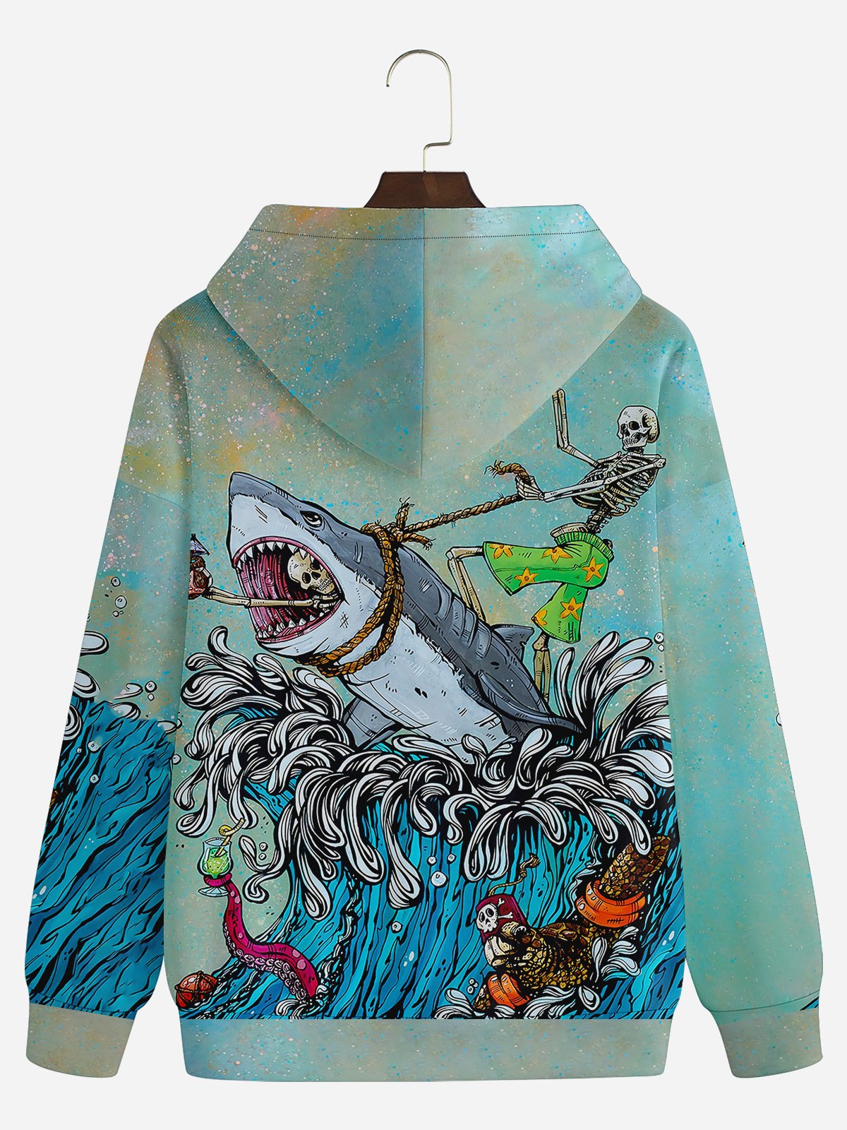 David Lozeau X Hardaddy? Great White Wave Hoodie