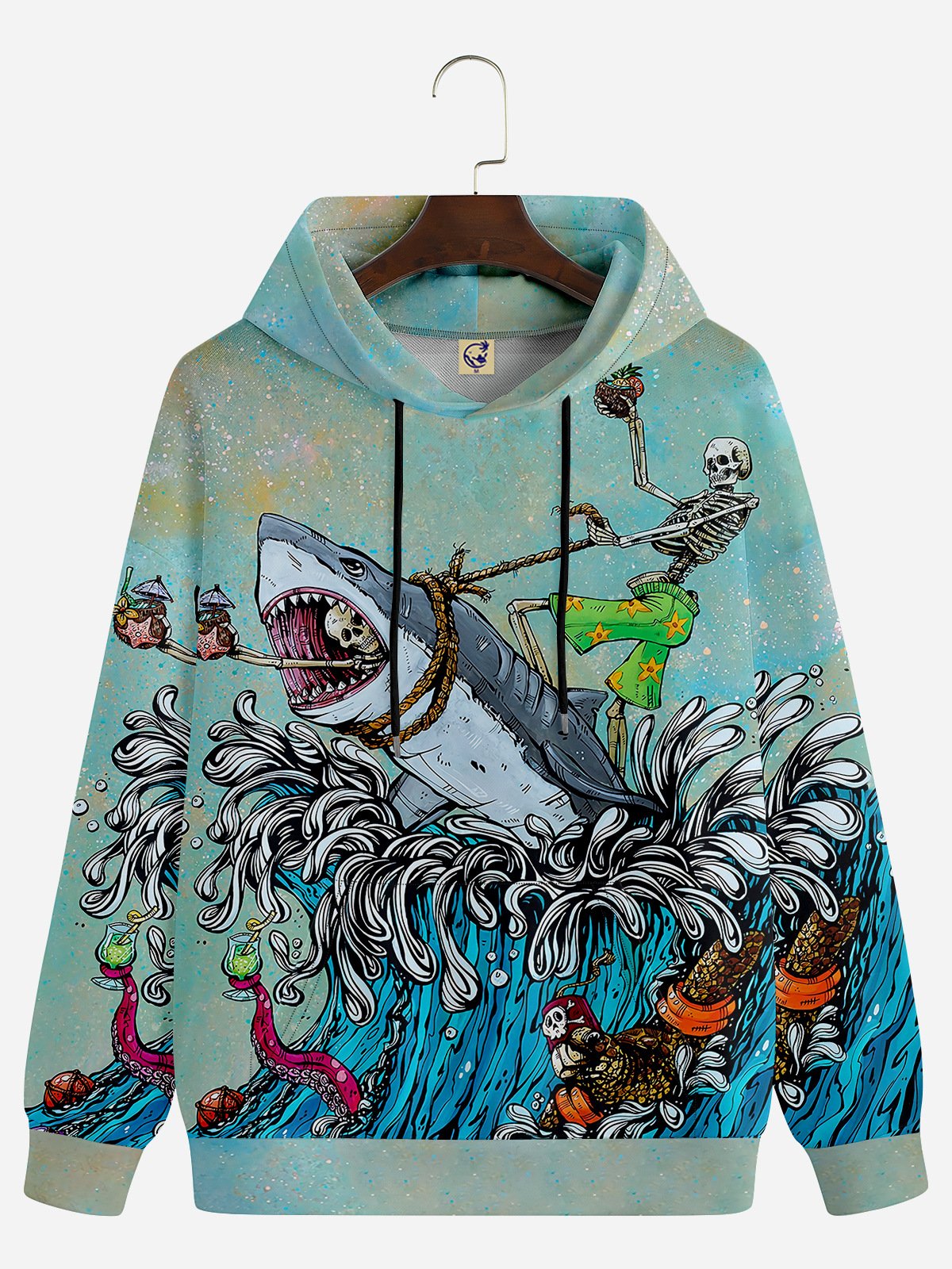 David Lozeau X Hardaddy? Great White Wave Hoodie