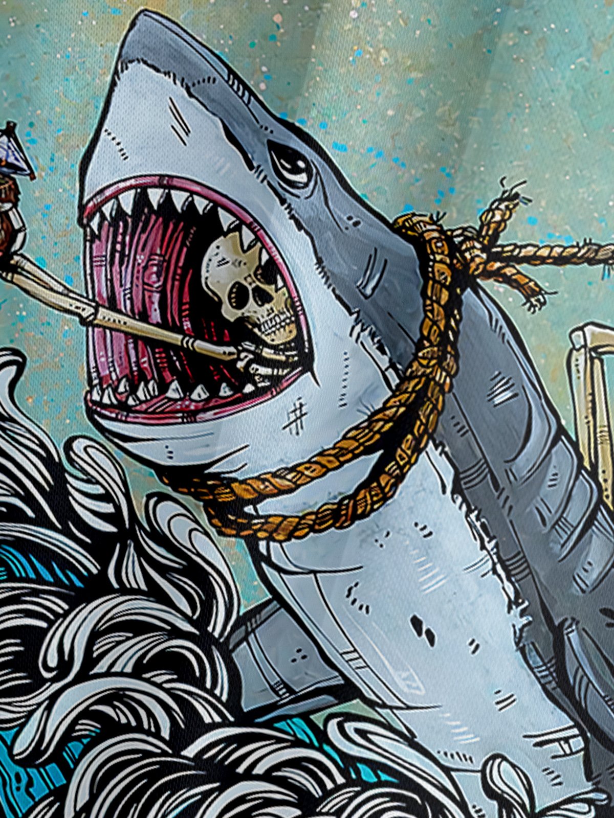 David Lozeau X Hardaddy? Great White Wave Hoodie