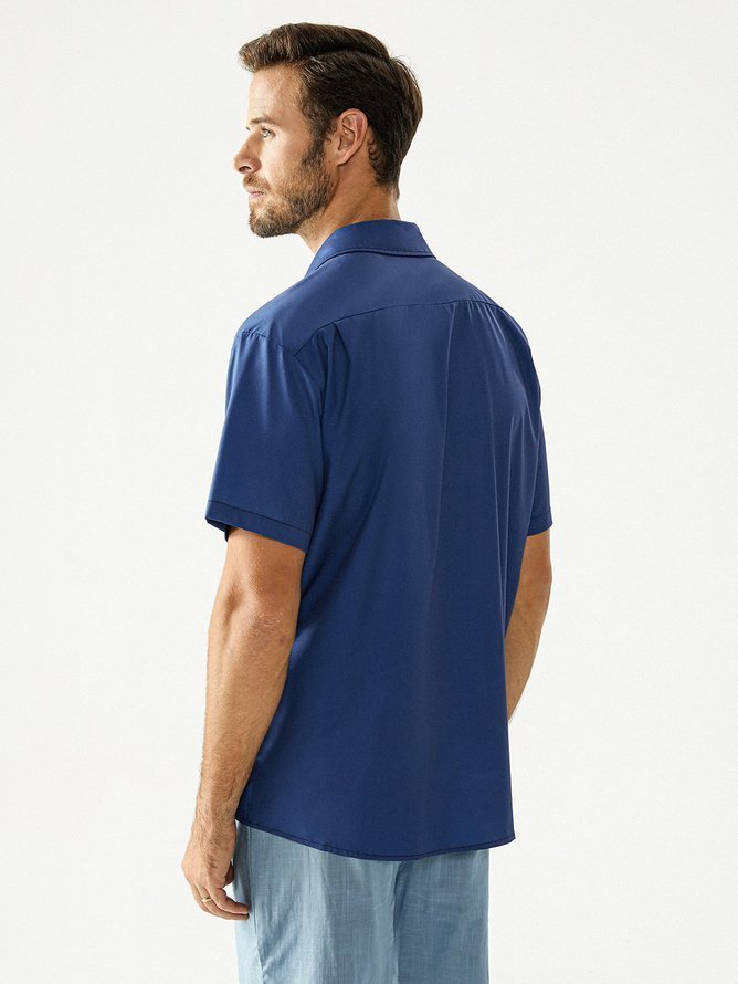 Hardaddy Mid Century Chest Pocket Short Sleeve Bowling Shirt