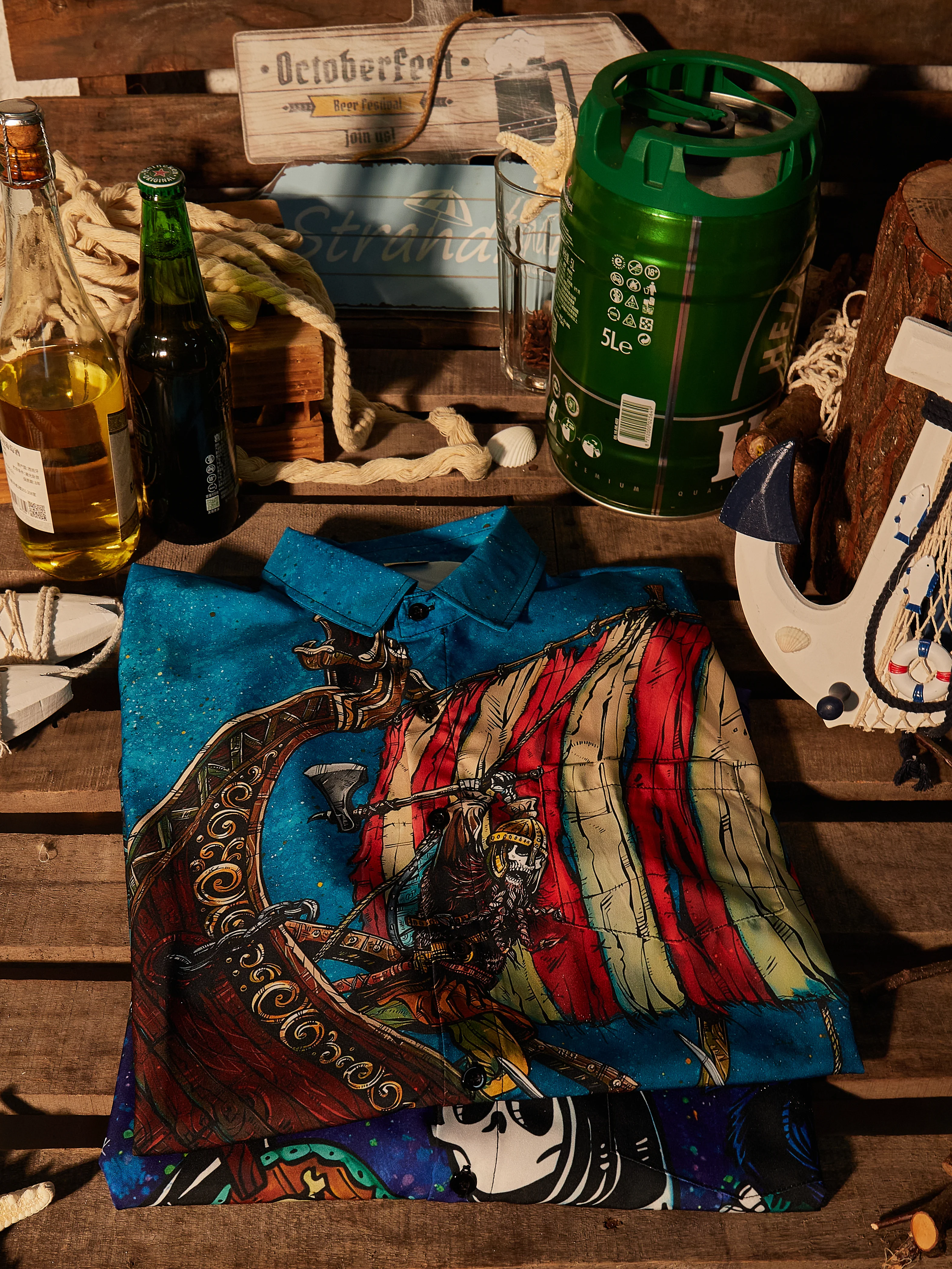 Viking Raid Shirt By David Lozeau