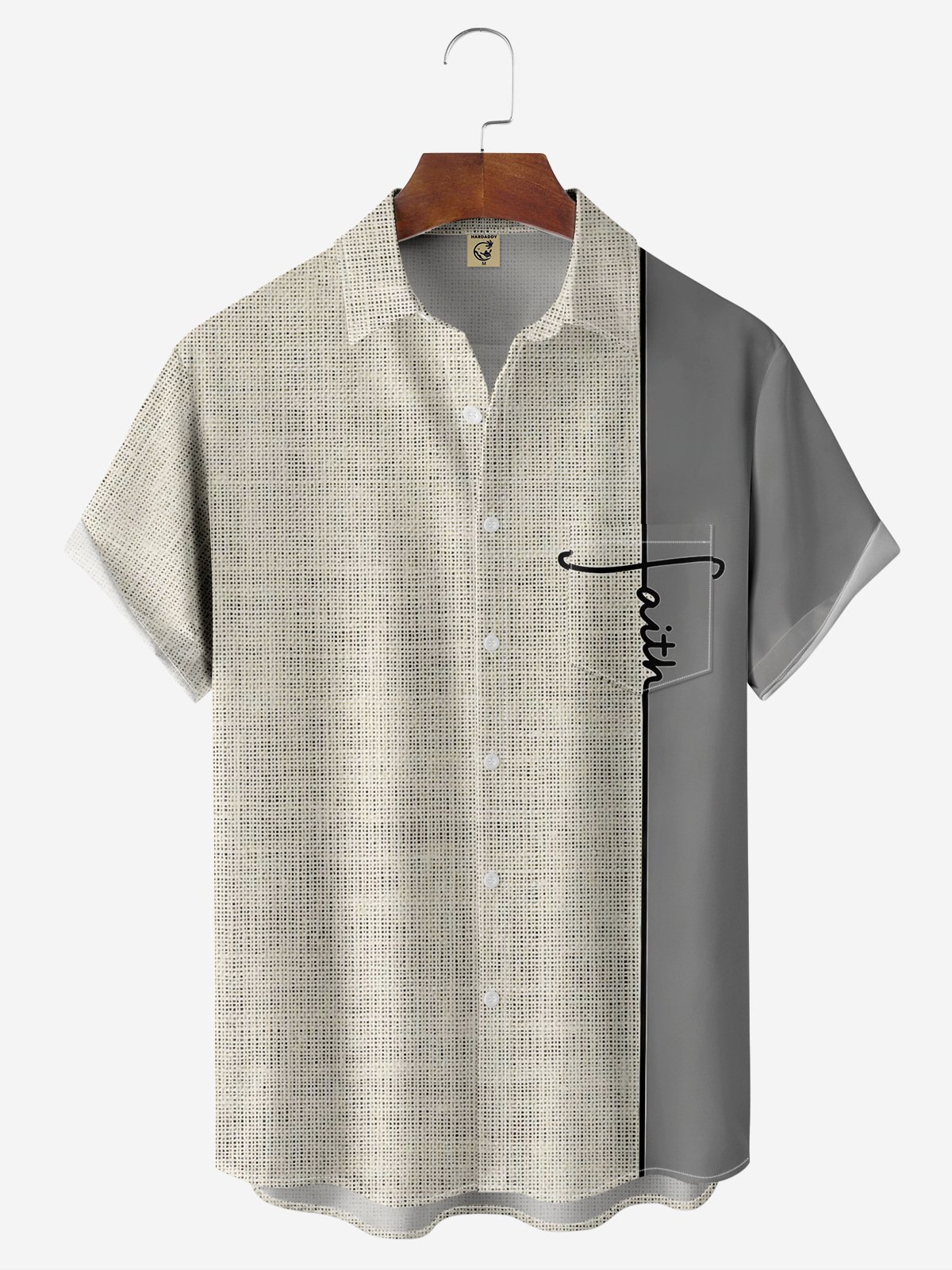 Hardaddy Shading The Crucifix Chest Pocket Short Sleeve Shirt