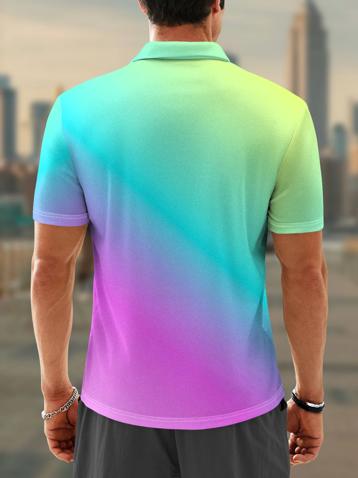 Hardaddy Moisture-wicking Ombre Beacon Golf Polo Shirt