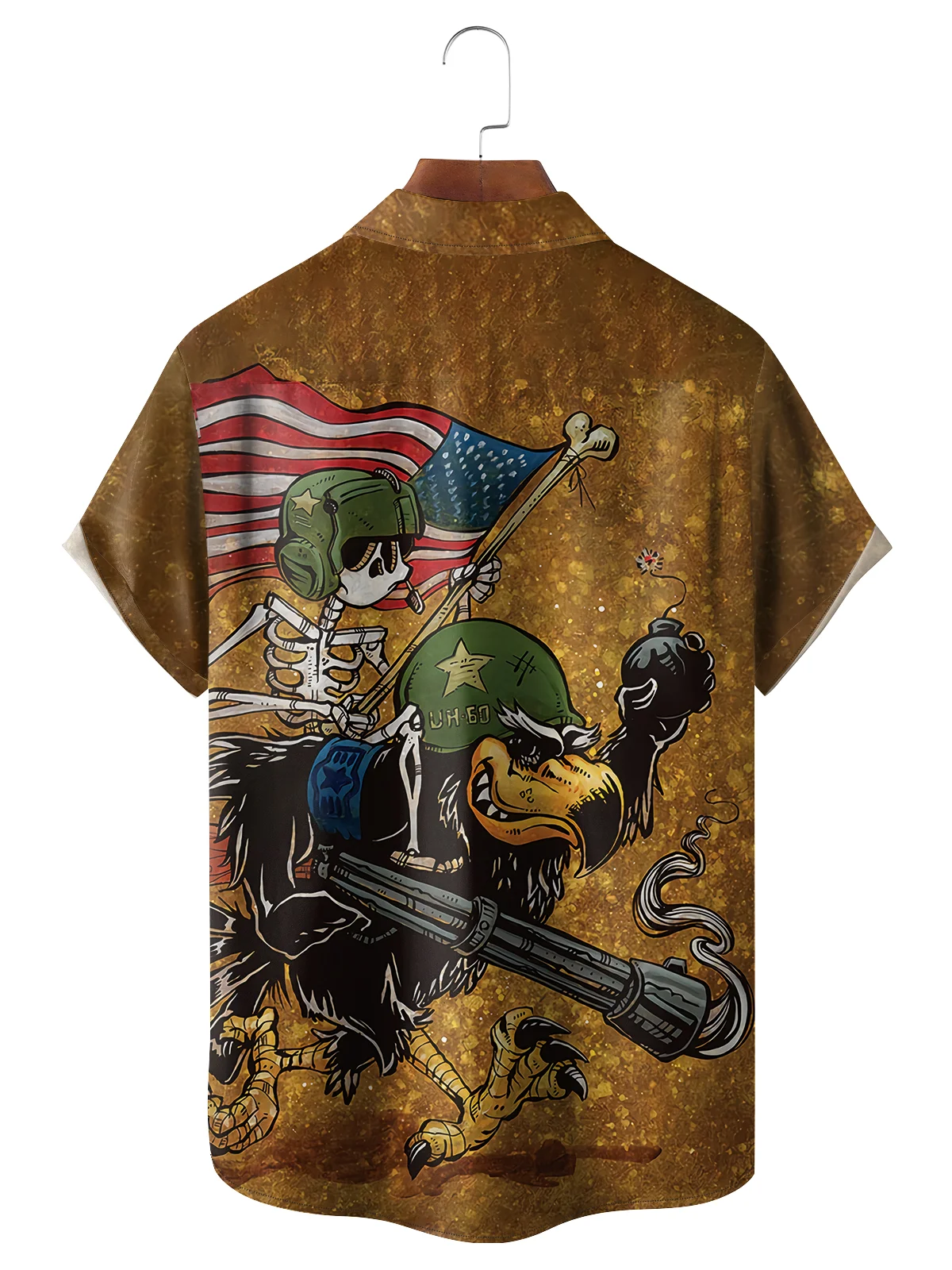 Black Hawk Nose Art Shirt By David Lozeau
